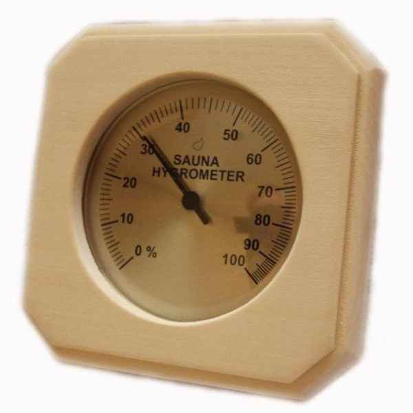 Baltic Leisure Sauna Deluxe Wood Hygrometer PS Sauna Accessory