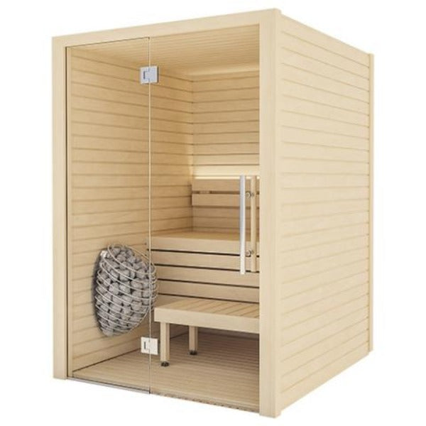 Auroom Cala Glass Cabin Sauna Kit - Aspen